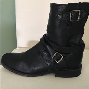 Black short Frye Boots